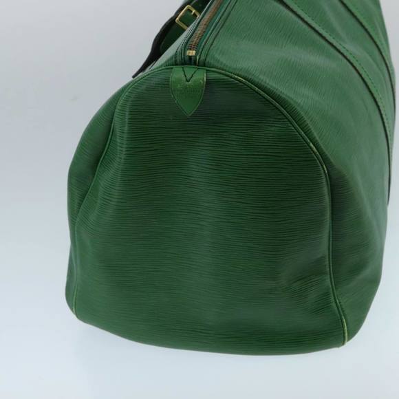LOUIS VUITTON Epi Keepall 55 Boston Bag Green M42954 LV Auth 98046 - Picture 3 of 16